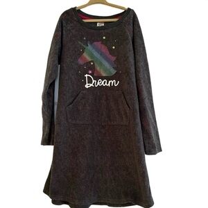 MAKER’S MARK Unicorn Dream Fleece Sleep Lounger Dress